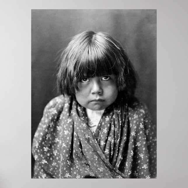 Póster Tewa Indian Child, 1905 (Frente)