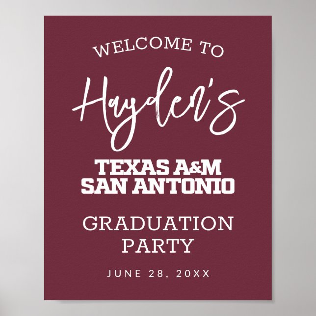 Póster Texas A&M San Antonio (Frente)
