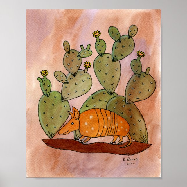 Póster Texas Armadillo (Frente)