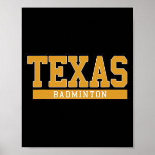 Póster Texas Badminton
