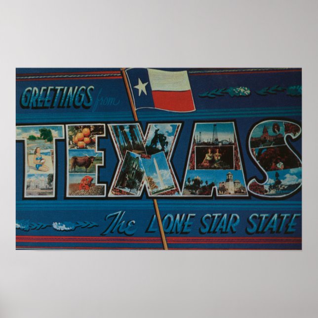Póster Texas (Bandera de una estrella solitaria)Escenas d (Frente)