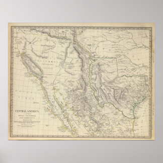 Póster Texas, California, México