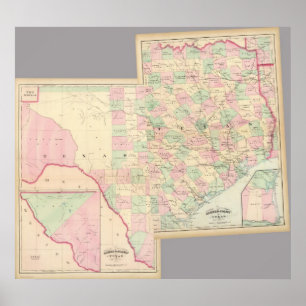 Póster Texas compuesto