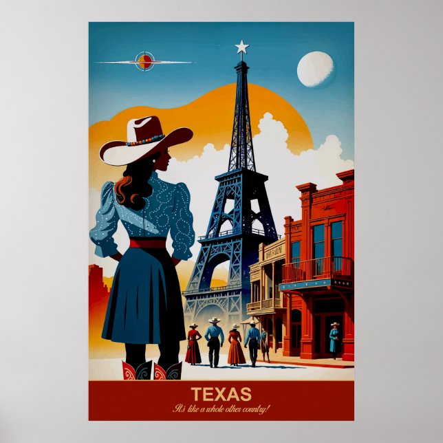 Póster Texas: Es como un Poster de otro país (Frente)