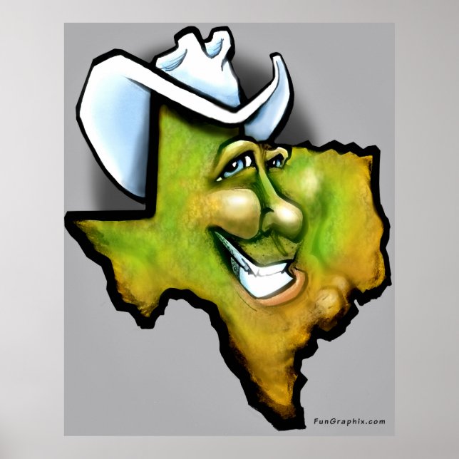 Póster Texas Grin (Frente)