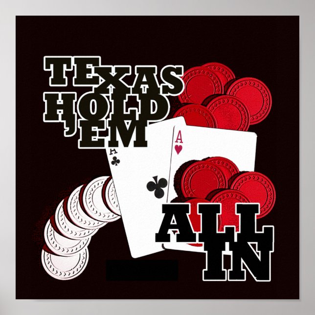 Póster Texas-Holdem (Frente)