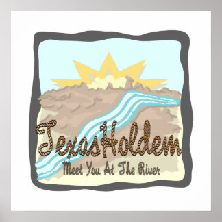 Póster Texas Holdem: Te encuentro en el río