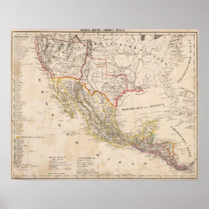 Póster Texas, Mexico
