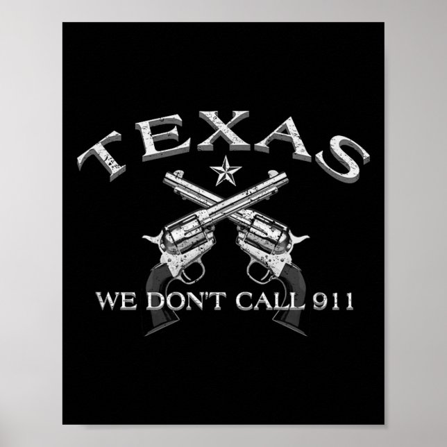 Póster Texas No Llamamos Al 911  (Frente)
