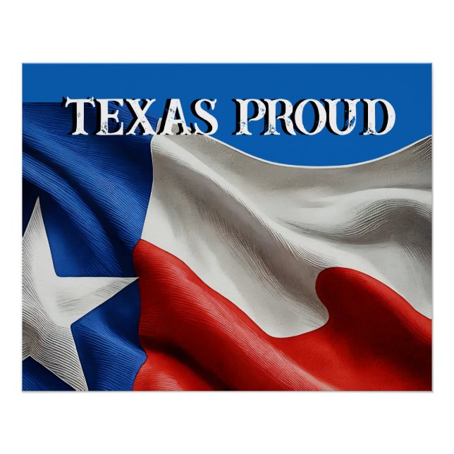 PÓSTER TEXAS ORGULLOSO (Anverso)