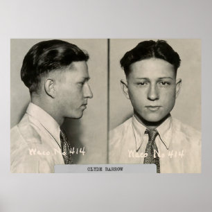 Póster TEXAS OUTLAW CLYDE BARROW c. 1930