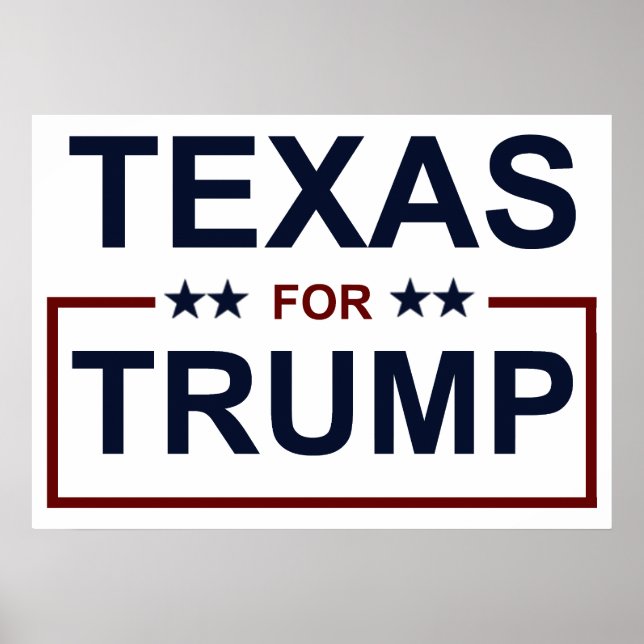 Póster Texas para Trump (Frente)