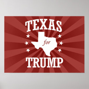 PÓSTER TEXAS PARA TRUMP