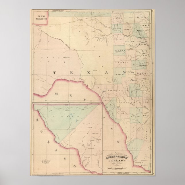 Póster Texas, parte occidental (Frente)