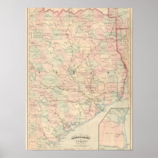 Póster Texas, parte oriental