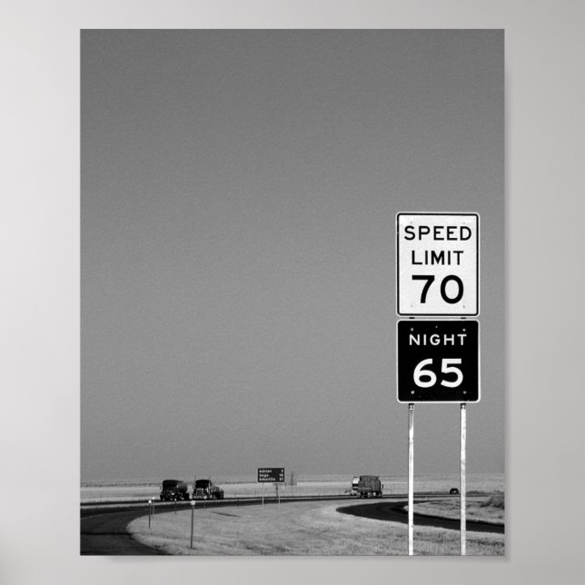 Póster Texas Road Sign (Frente)