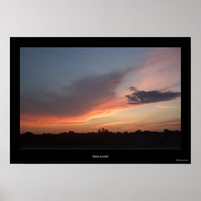 Póster Texas Sunset (Frente)