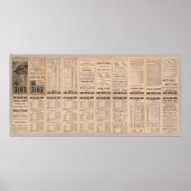 Póster Text Page of Erie Railway (Frente)