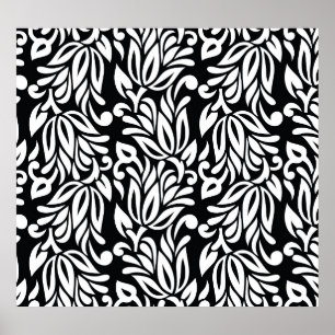 Póster Textil en blanco y negro.