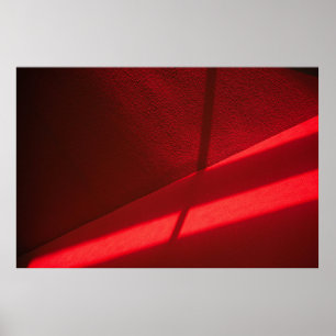 Póster Textil rojo en fotografía de primer plano