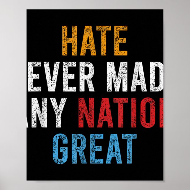 Póster Texto con letras angustiadas que dice Naranja cont (Frente)