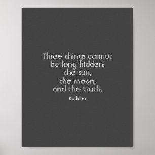 Póster Texto de cita inspiradora del poster Buddha sobre