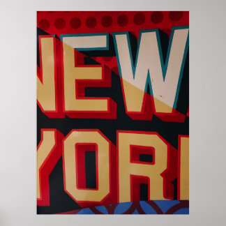Póster Texto de Nueva York