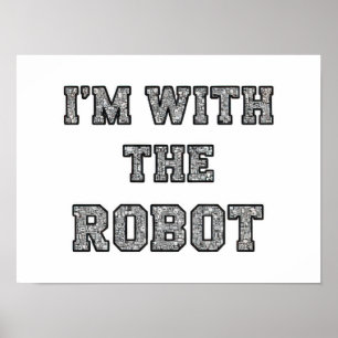 Póster Texto de Robot