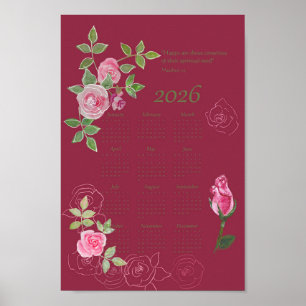 Póster texto del año JW calendario personalizable