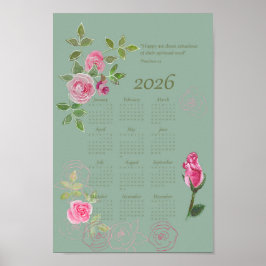 Póster texto del año JW calendario personalizable