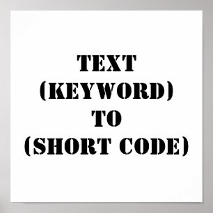PÓSTER TEXTO (PALABRA CLAVE) A (CÓDIGO CORTO)