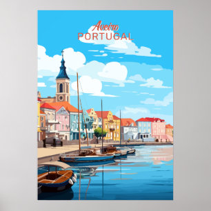 Póster Texto personalizado Aveiro Portugal