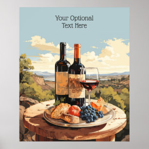 Póster Texto personalizado de Wine Lover