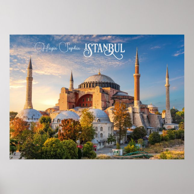 Póster Texto personalizado Estambul (Frente)