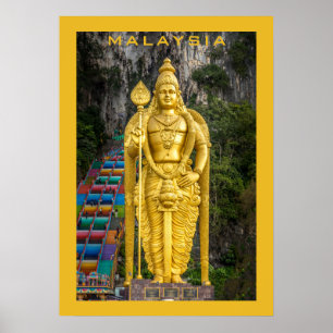 Póster texto personalizado Malasia