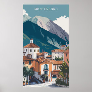 Póster Texto personalizado Montenegro