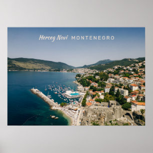 Póster Texto personalizado Montenegro