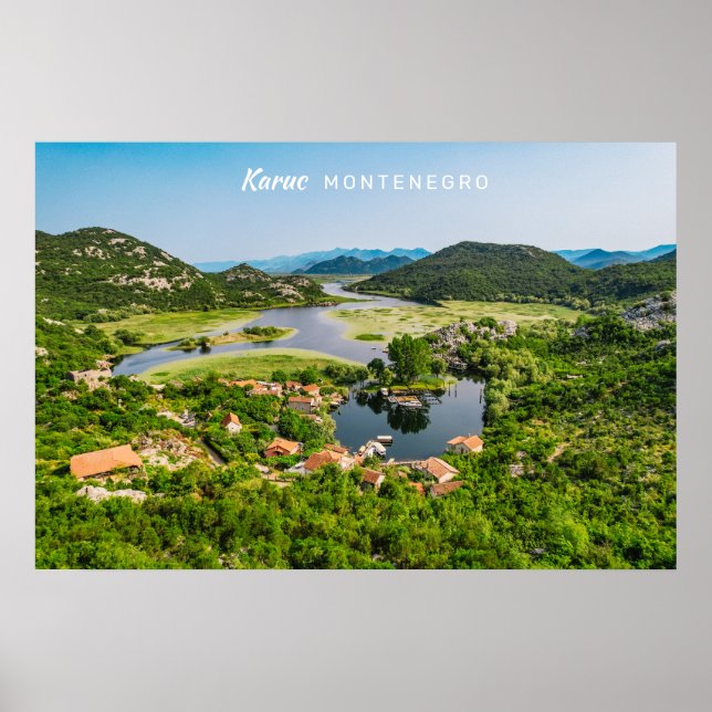 Póster Texto personalizado Montenegro (Frente)