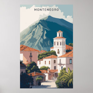 Póster Texto personalizado Montenegro