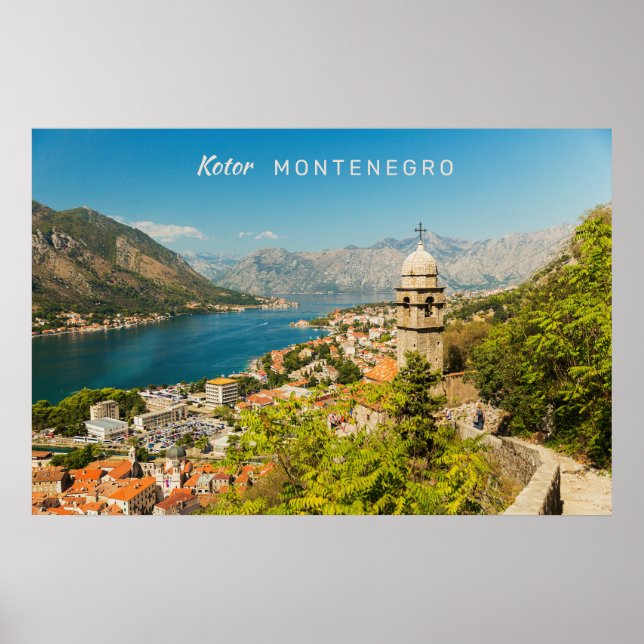 Póster Texto personalizado Montenegro (Frente)