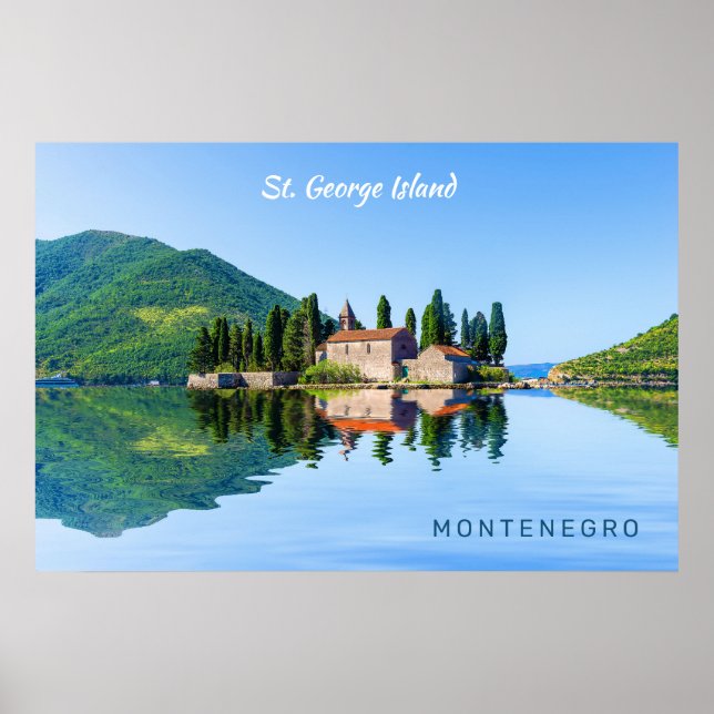 Póster Texto personalizado Montenegro (Frente)