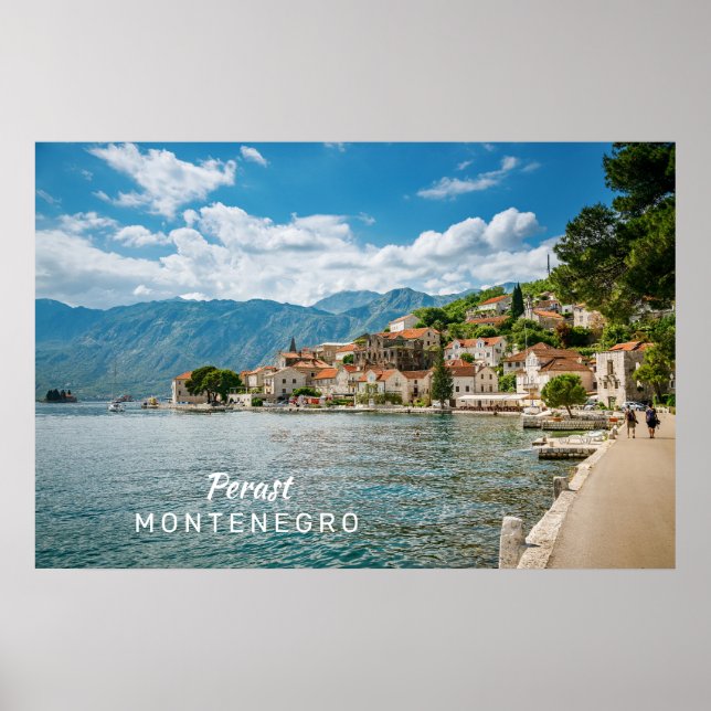 Póster Texto personalizado Montenegro (Frente)
