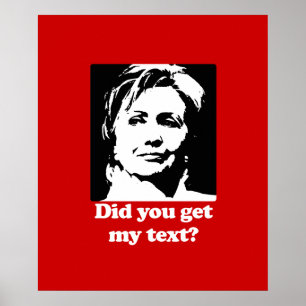 Póster Textos de Hillary