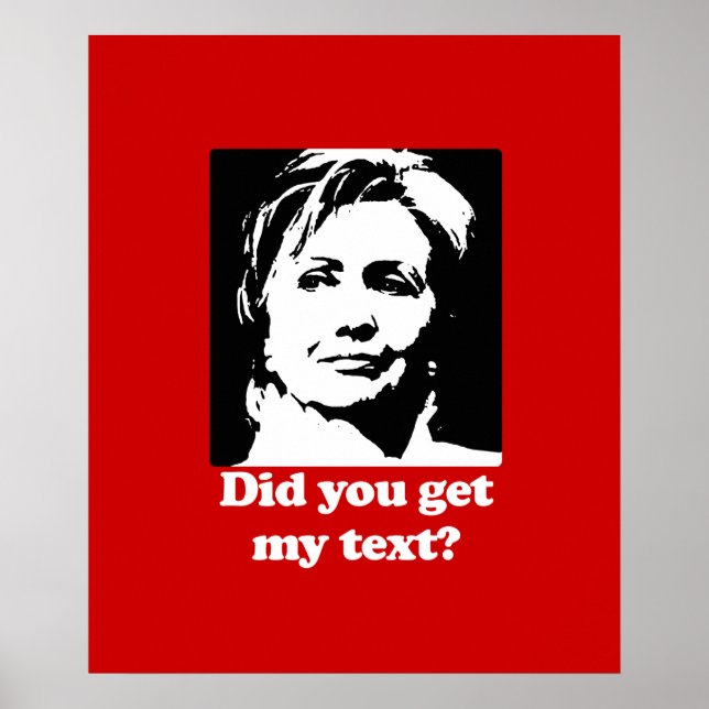 Póster Textos de Hillary (Frente)