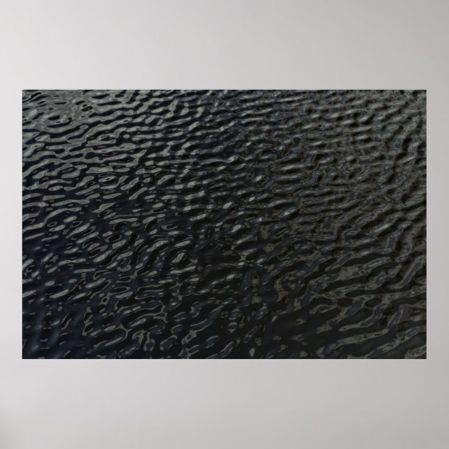 Póster Textos florales en blanco y negro (Frente)