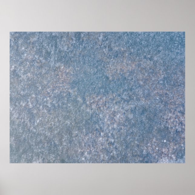 Póster Textos florales en blanco y negro (Frente)