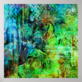 Póster Textos verdes