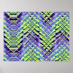 Póster Textura abstracta amarilla y púrpura