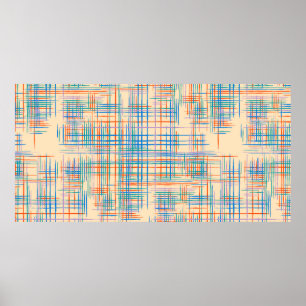 Póster Textura abstracta con franjas cruzadas. Pat modern