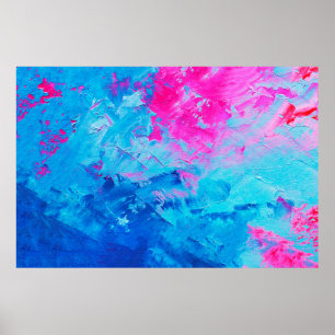 Póster textura abstracta de pintura al óleo sobre lienzo,
